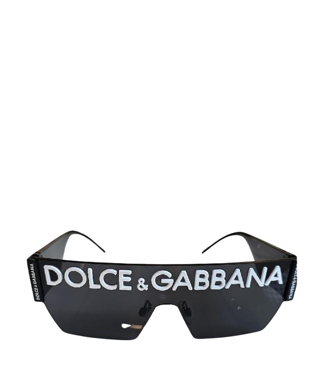 DOLCE&GABBANA Черные пластиковые солнцезащитные очки, фото 1