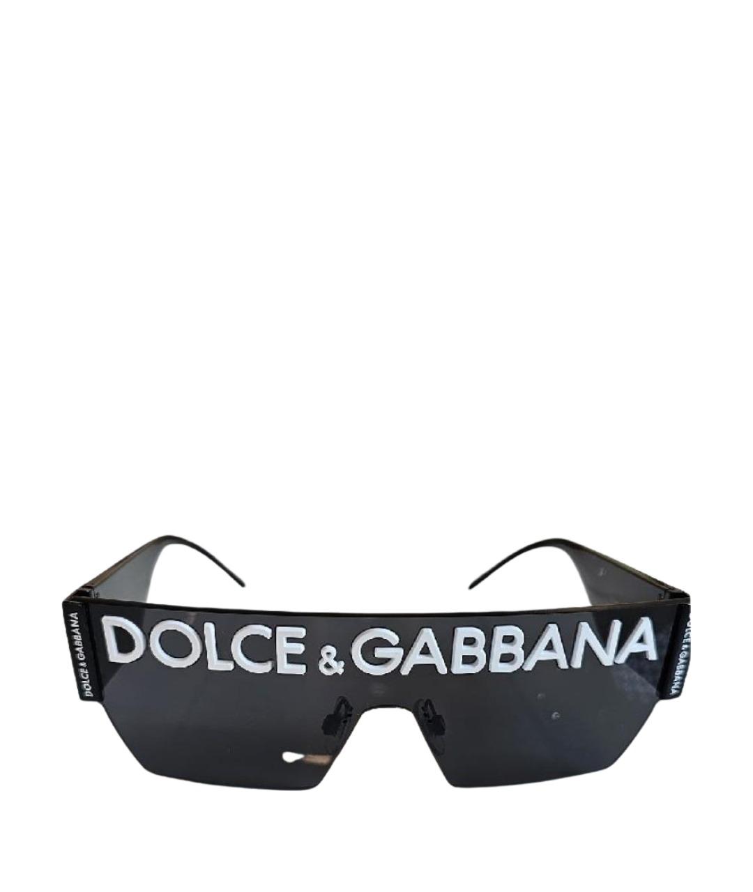 DOLCE&GABBANA Черные пластиковые солнцезащитные очки, фото 9