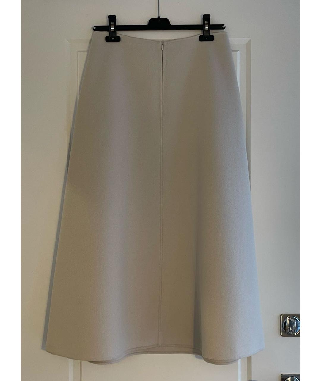 'S MAX MARA Бежевая шерстяная юбка макси, фото 2