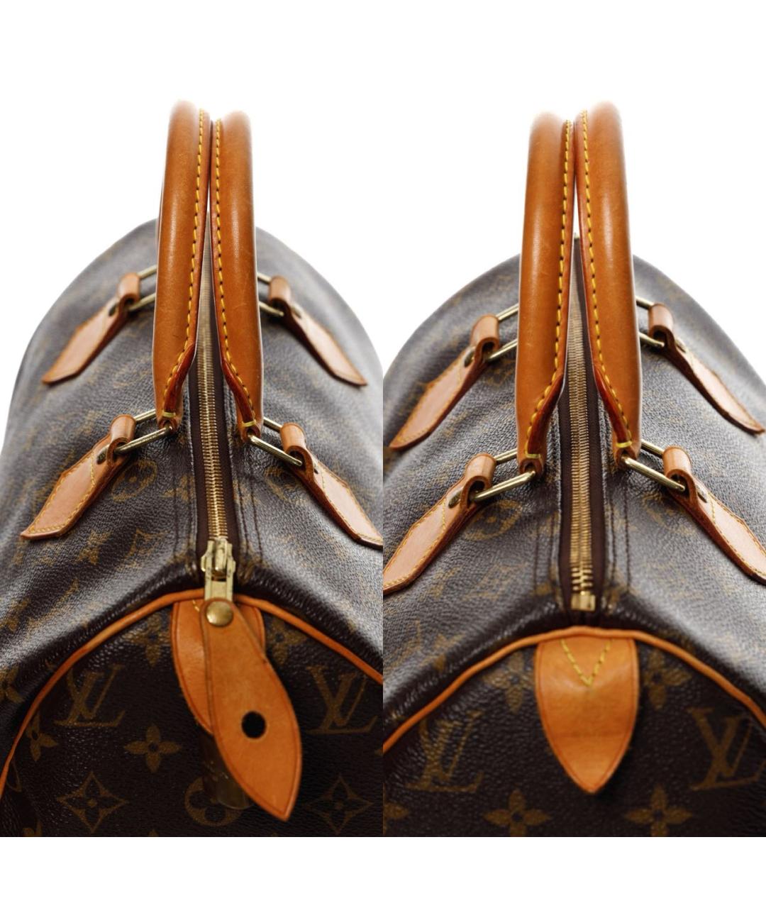 LOUIS VUITTON Коричневая сумка с короткими ручками, фото 4