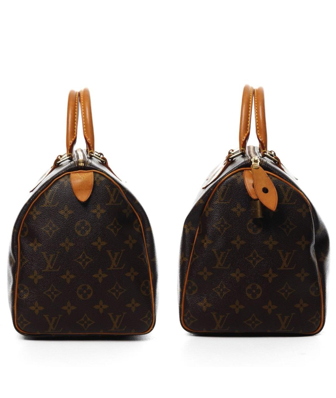 LOUIS VUITTON Коричневая сумка с короткими ручками, фото 3