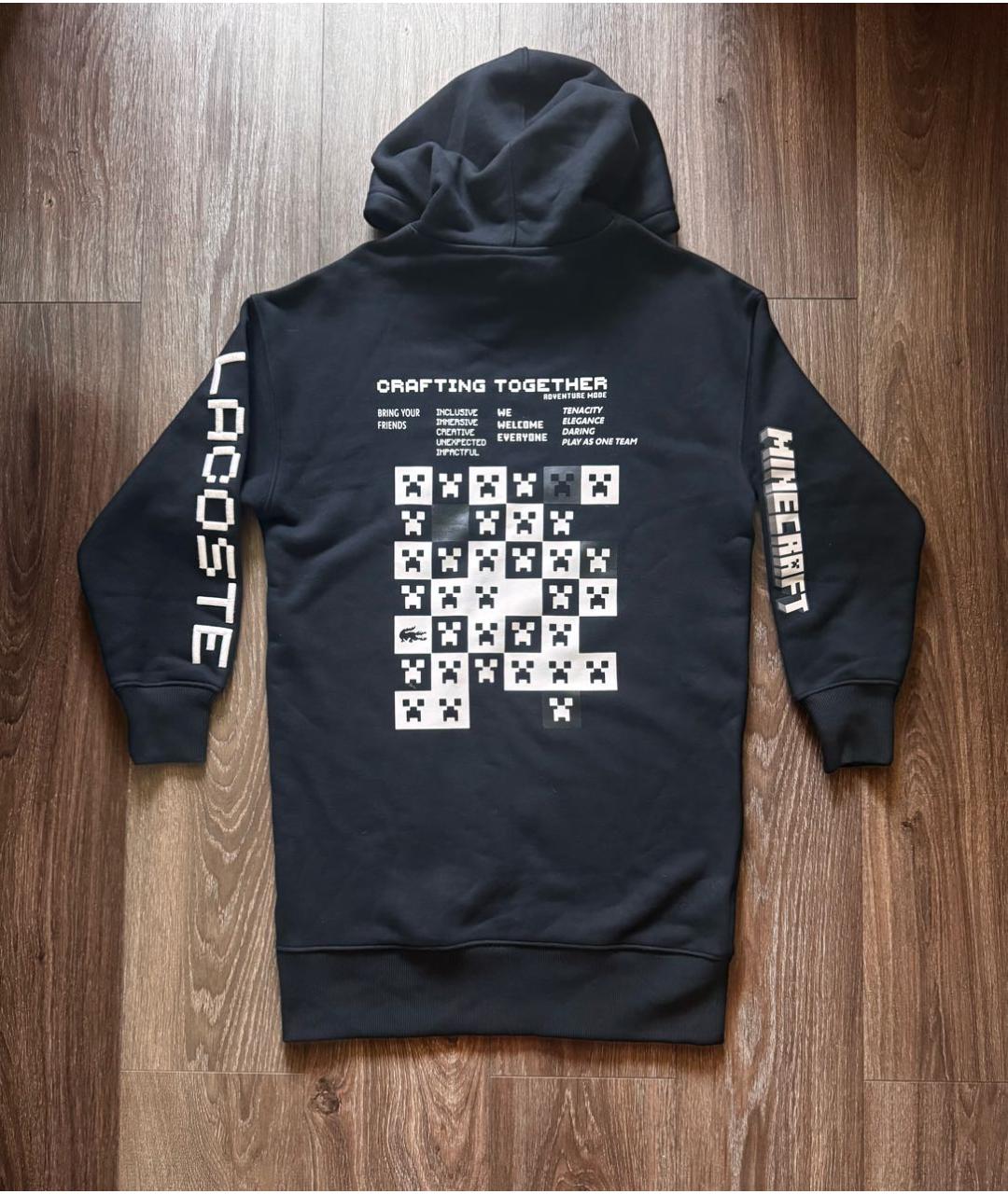 LACOSTE Черное хлопковое повседневное платье, фото 6