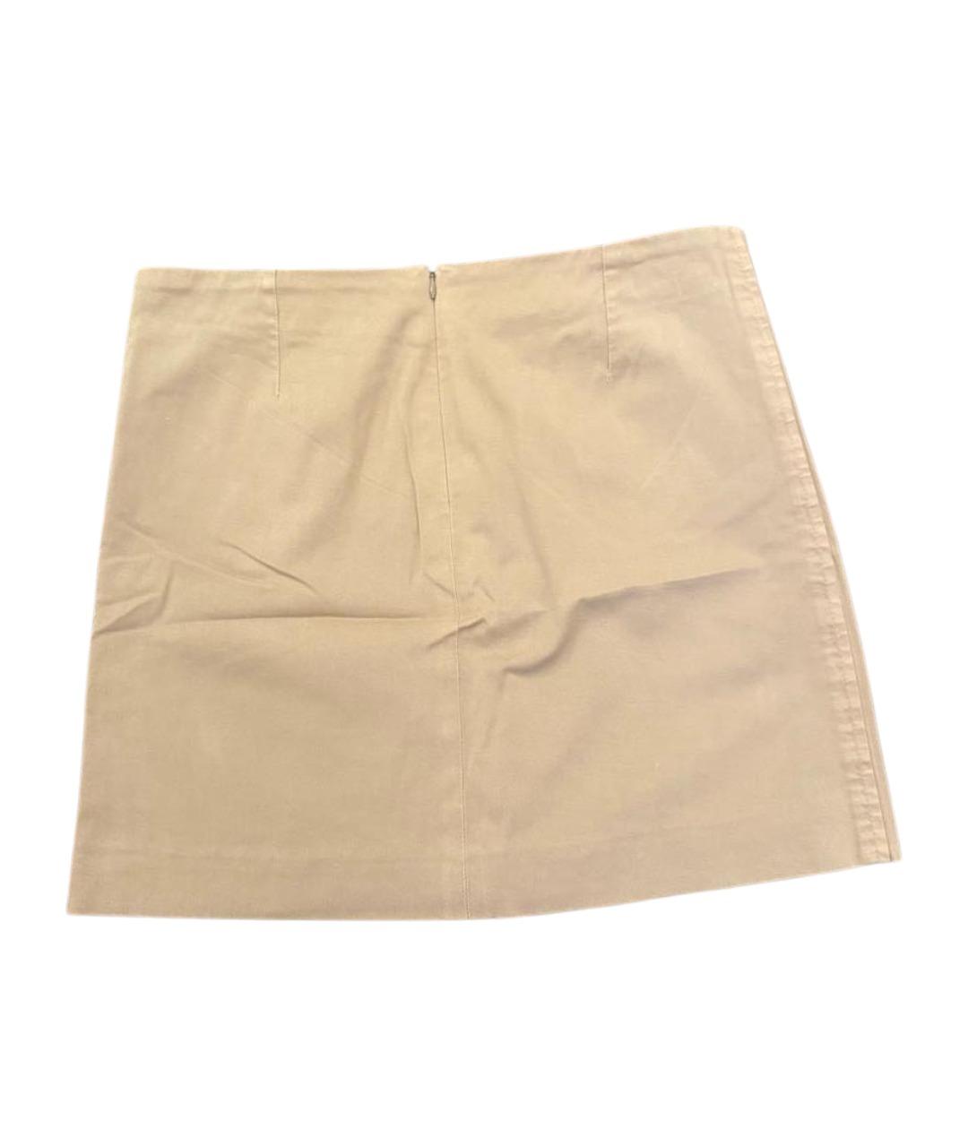 BRUNELLO CUCINELLI Бежевая хлопковая юбка миди, фото 1