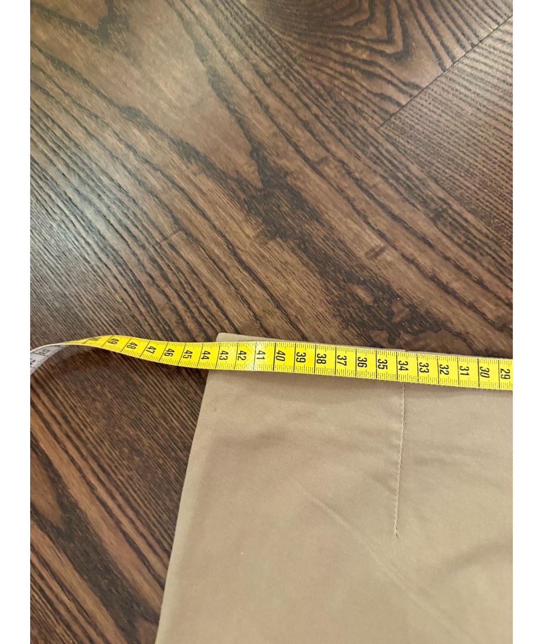 BRUNELLO CUCINELLI Бежевая хлопковая юбка миди, фото 4