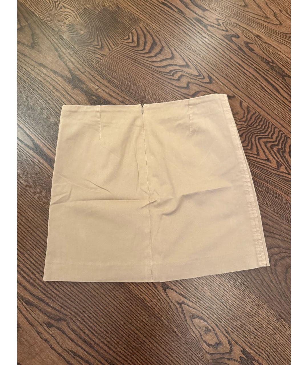 BRUNELLO CUCINELLI Бежевая хлопковая юбка миди, фото 8