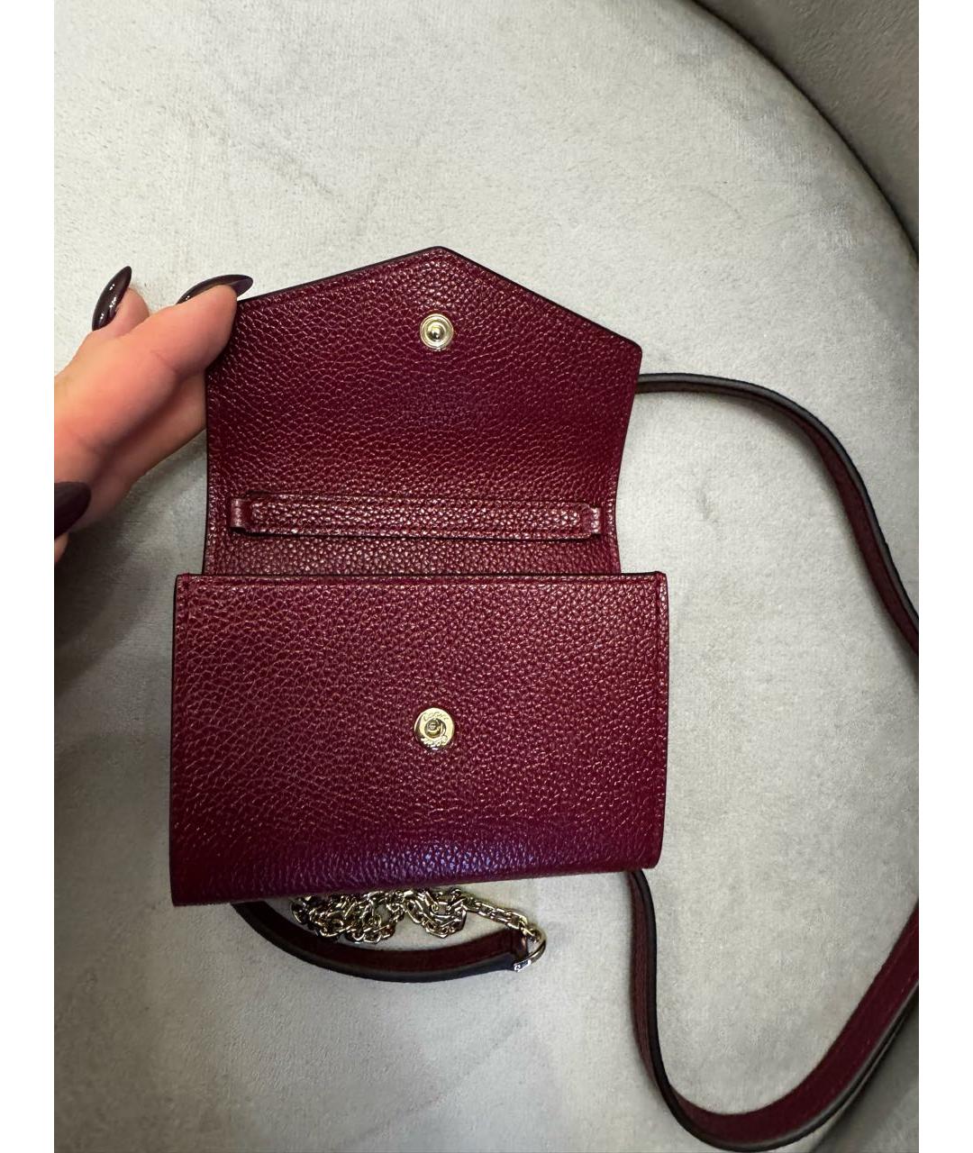 CARTIER Бордовый кожаный кошелек, фото 2