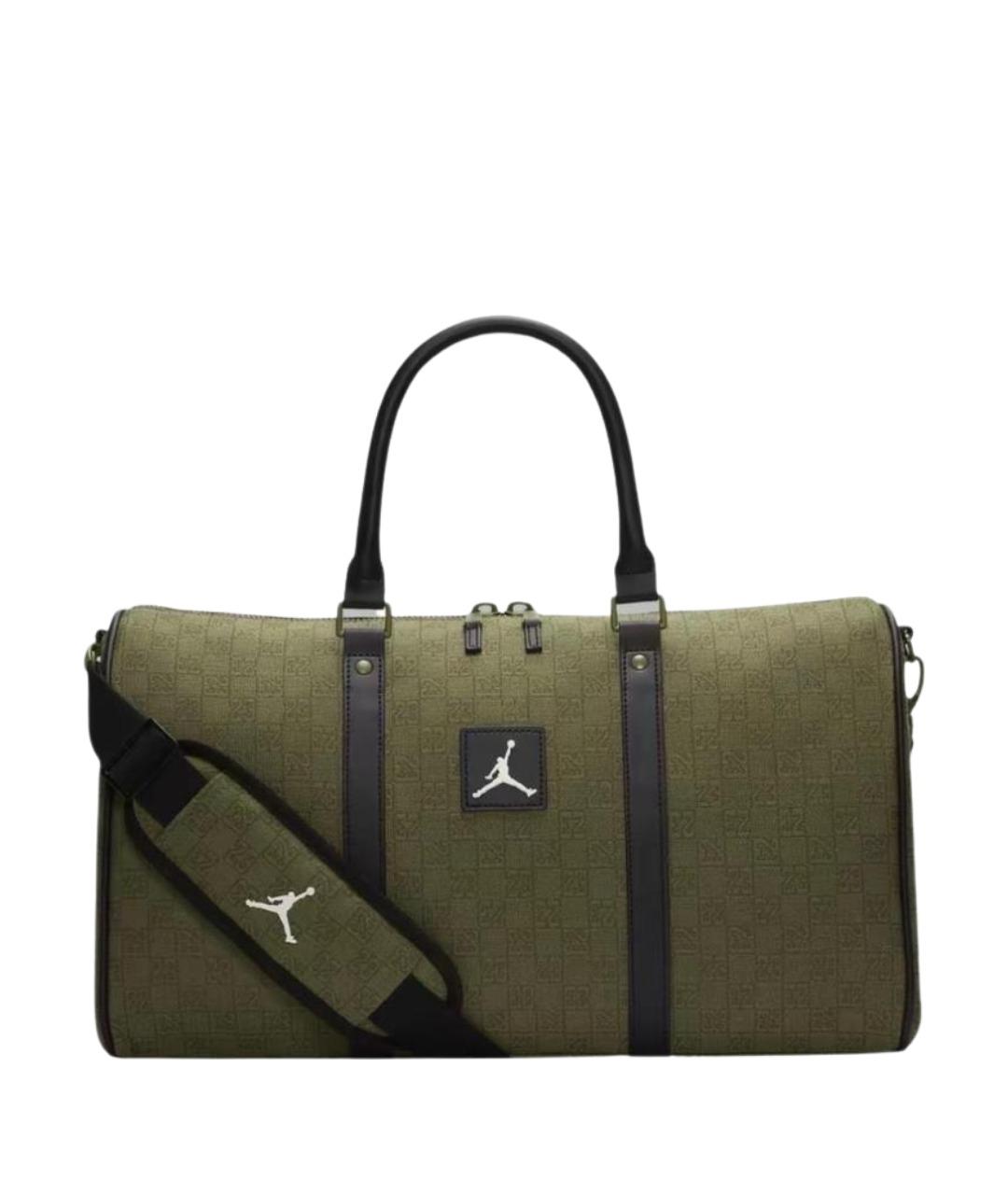 JORDAN Хаки тканевая дорожная/спортивная сумка, фото 1