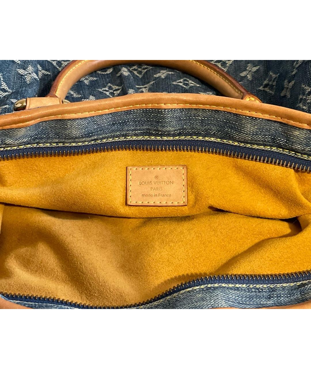 LOUIS VUITTON Синяя деним сумка через плечо, фото 8