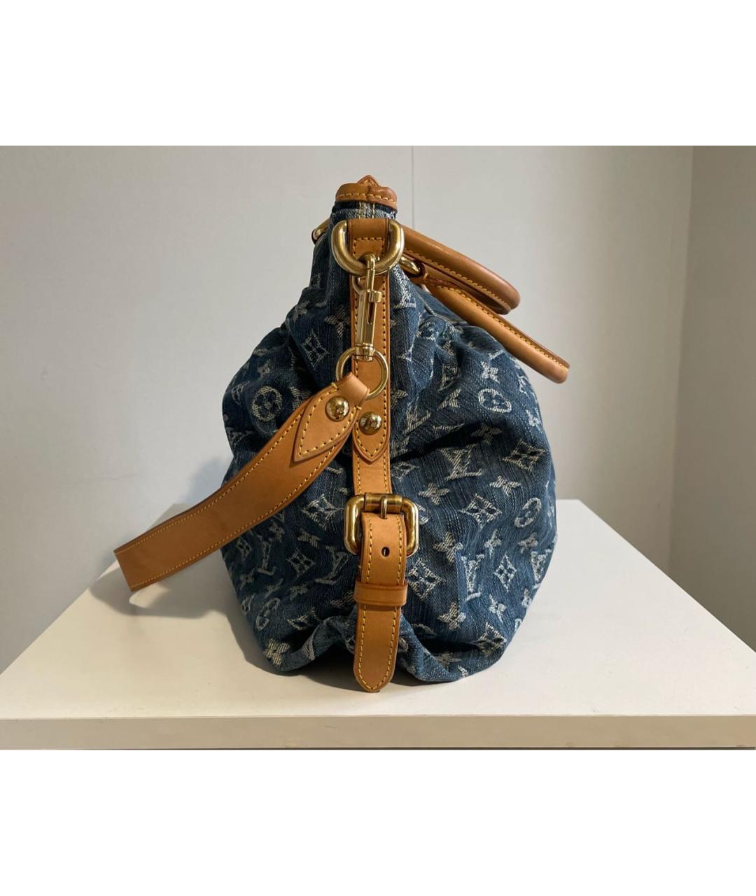 LOUIS VUITTON Синяя деним сумка через плечо, фото 5