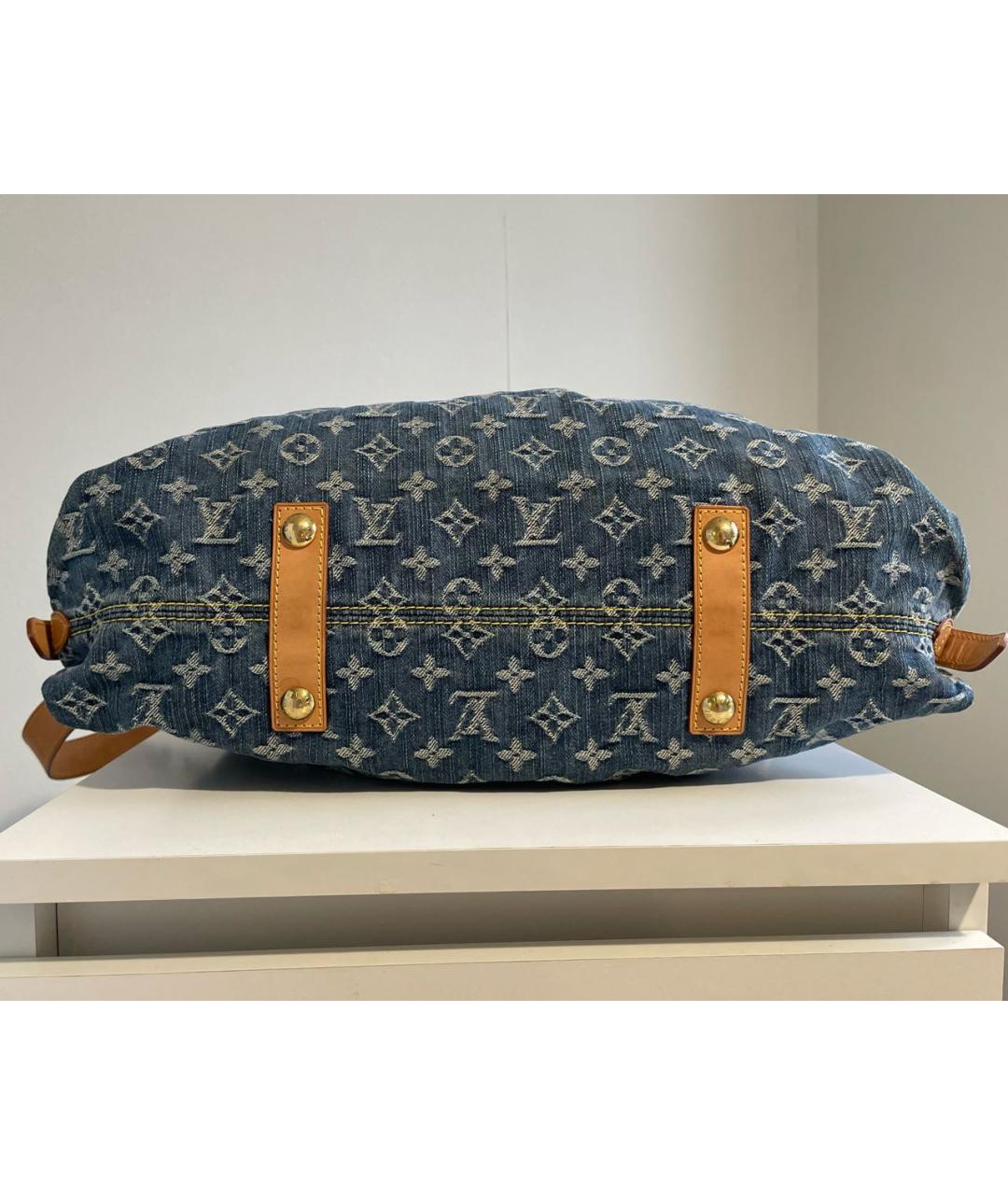 LOUIS VUITTON Синяя деним сумка через плечо, фото 6