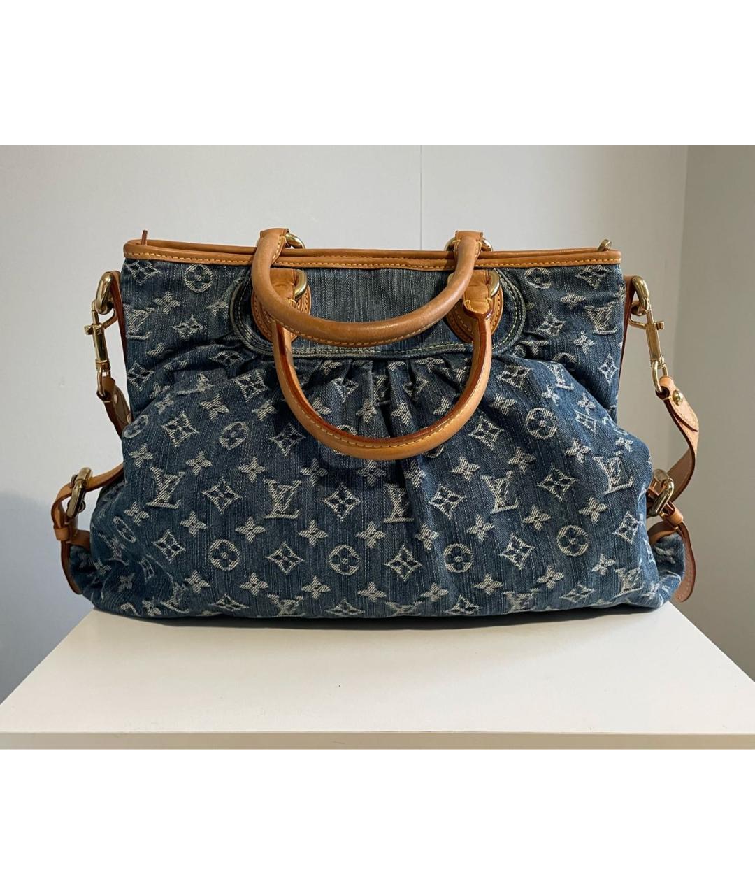 LOUIS VUITTON Синяя деним сумка через плечо, фото 2