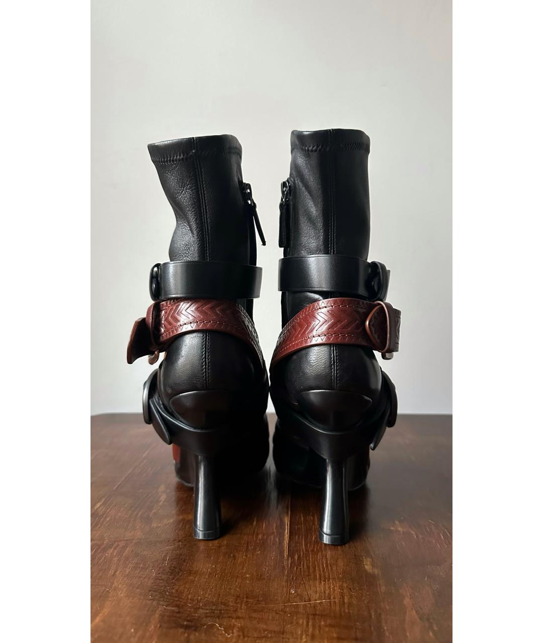 TOM FORD Черные кожаные полусапоги, фото 4