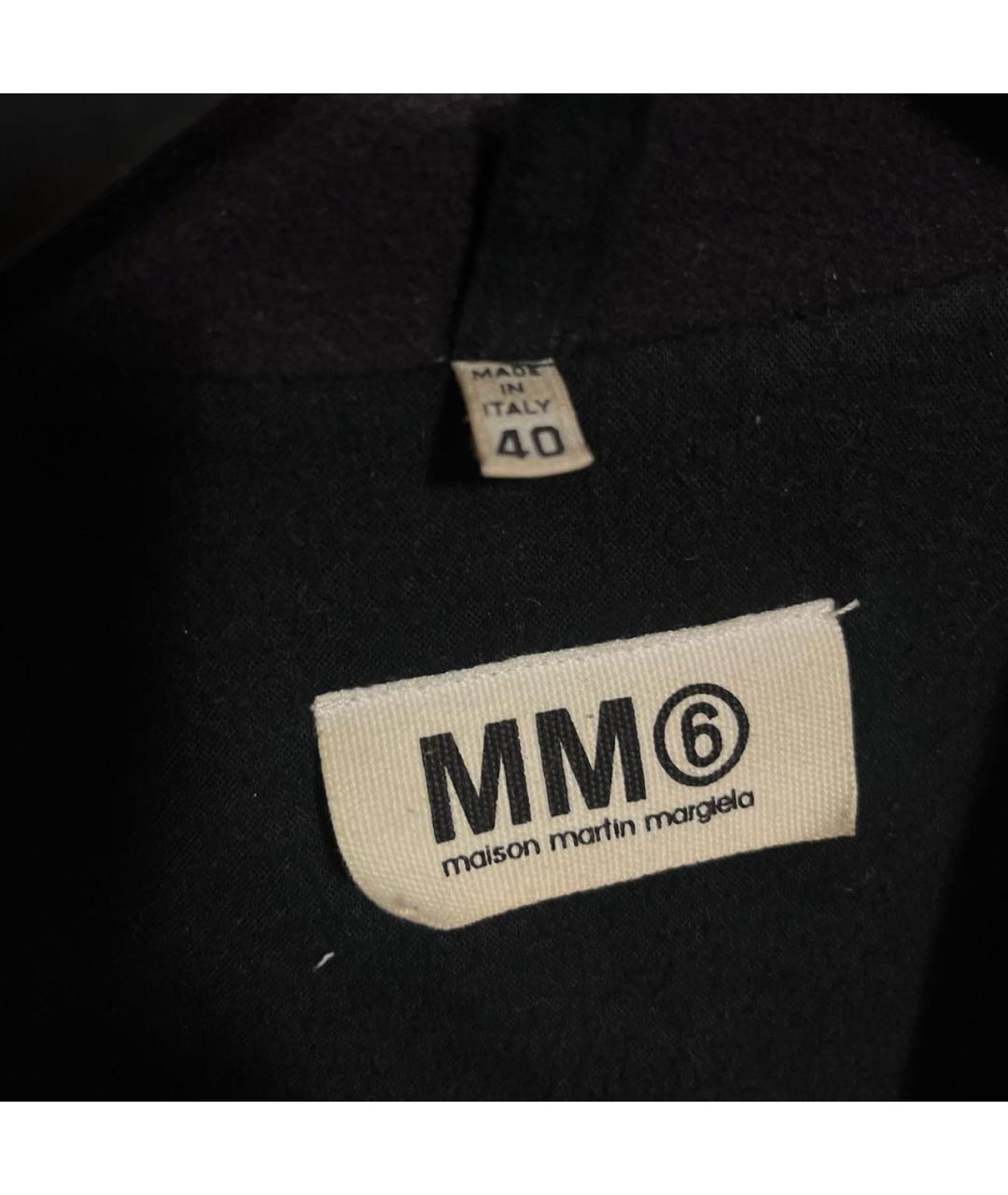MAISON MARGIELA Темно-синее шерстяное пальто, фото 3