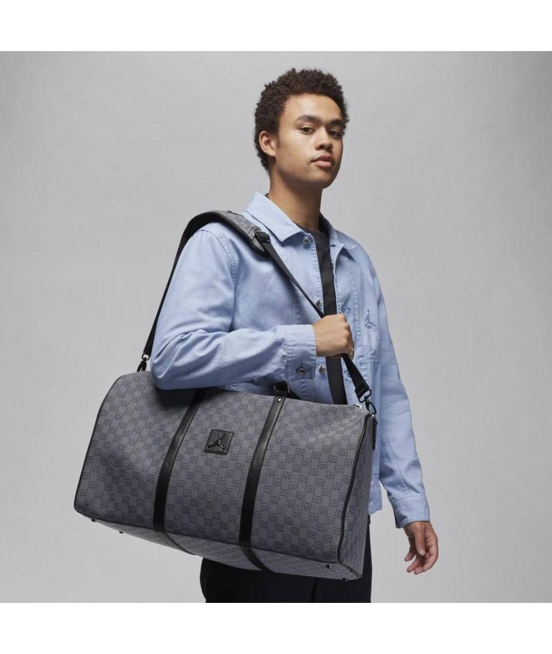 JORDAN Серая дорожная/спортивная сумка, фото 2