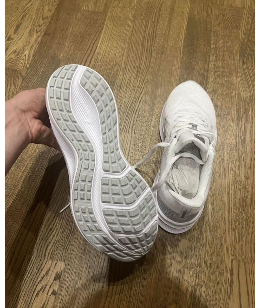 NIKE Белые текстильные кроссовки, фото 6