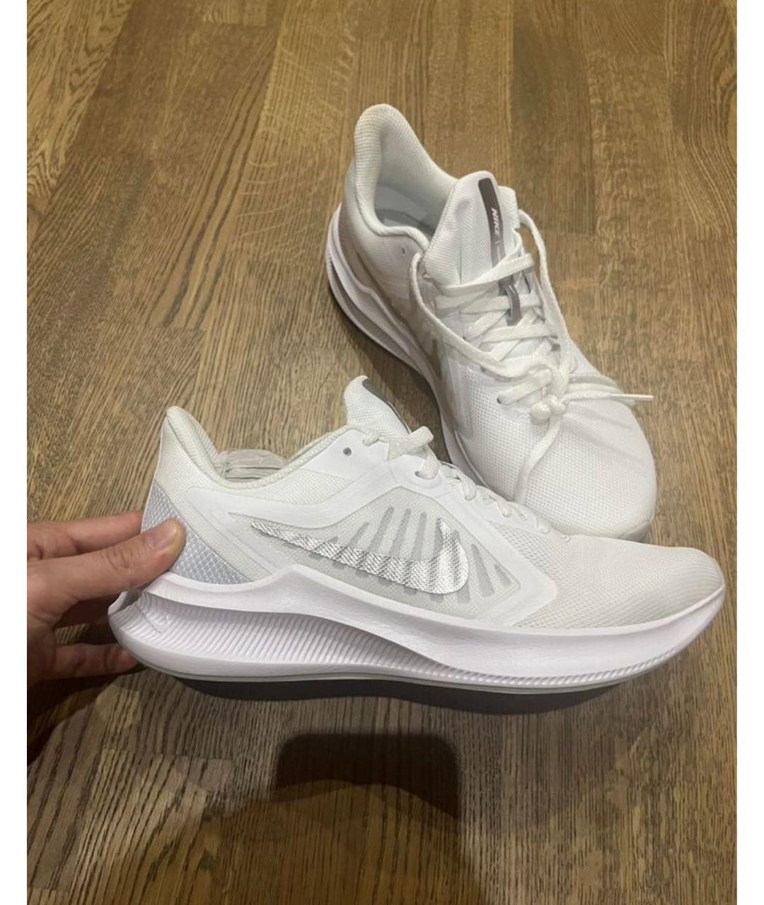 NIKE Белые текстильные кроссовки, фото 2