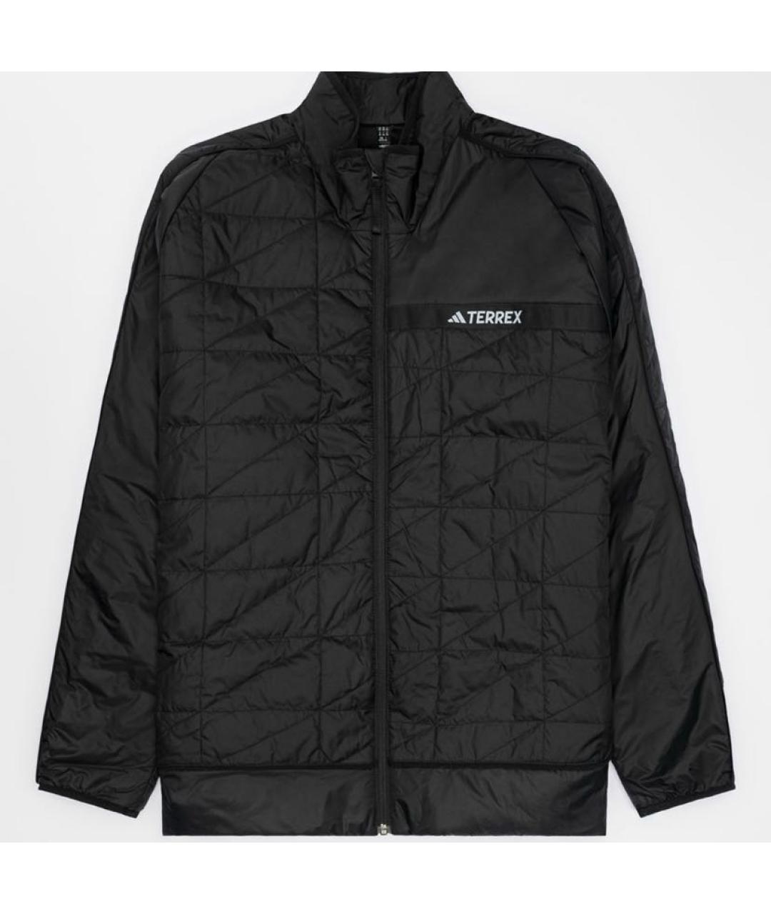 ADIDAS Черная полиамидовая куртка, фото 4