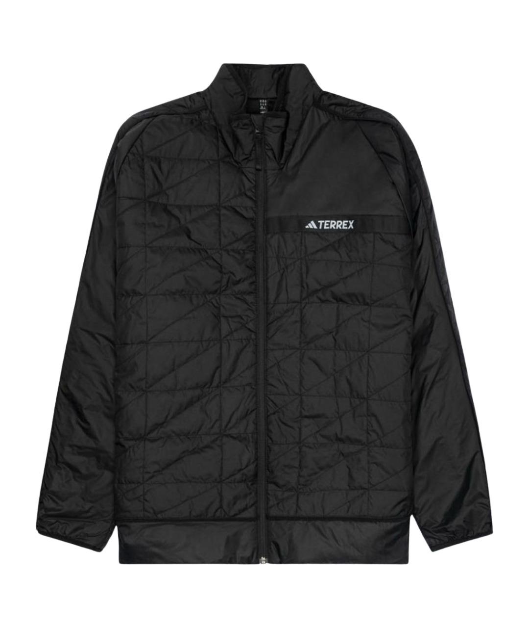 ADIDAS Черная полиамидовая куртка, фото 1