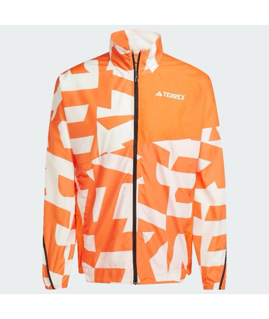 ADIDAS Оранжевая полиэстеровая куртка, фото 9