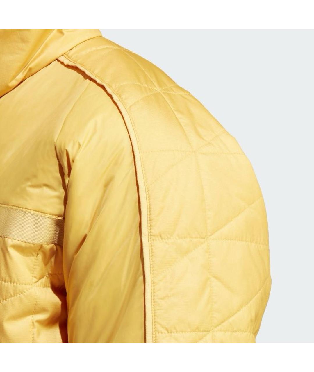 ADIDAS Желтая полиамидовая куртка, фото 6