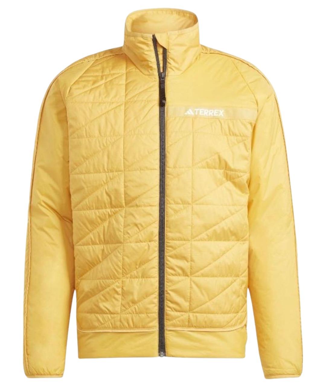 ADIDAS Желтая полиамидовая куртка, фото 1