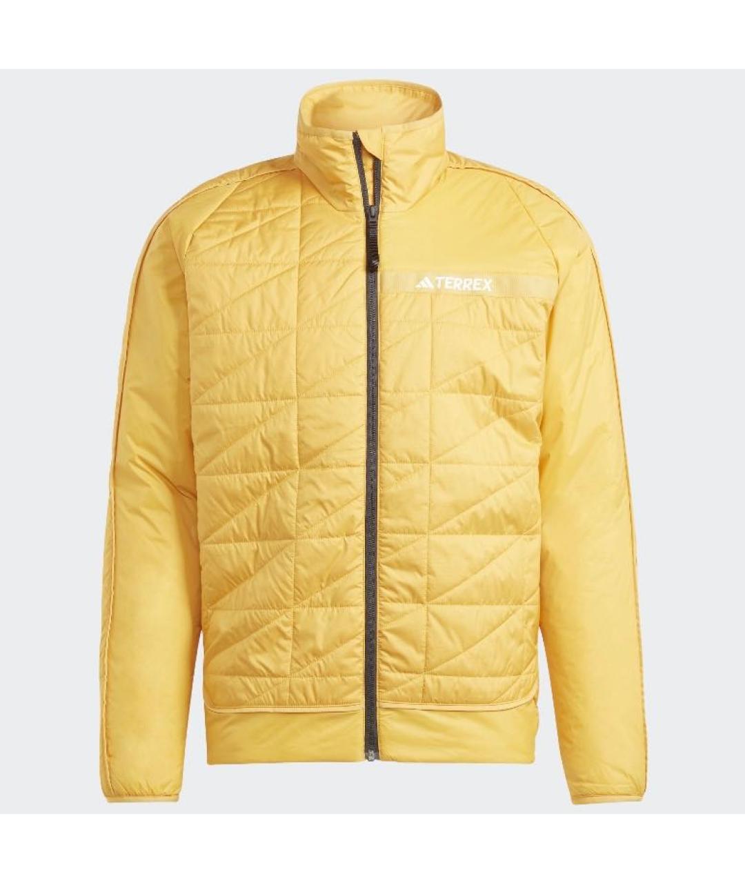 ADIDAS Желтая полиамидовая куртка, фото 7