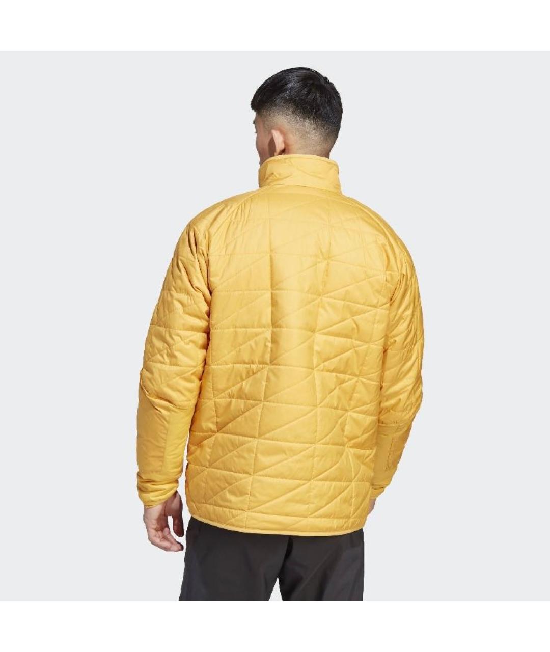 ADIDAS Желтая полиамидовая куртка, фото 3