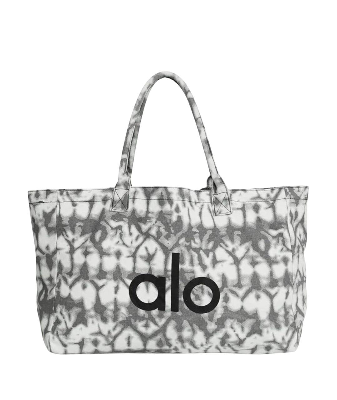 ALO YOGA Серая хлопковая дорожная/спортивная сумка, фото 1