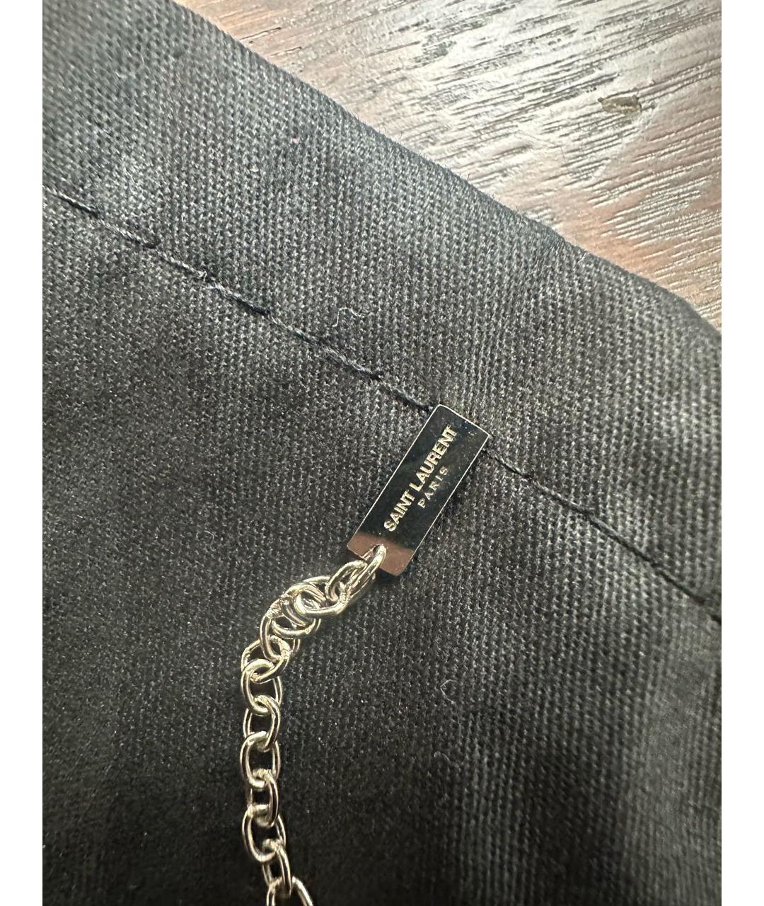 SAINT LAURENT Серебряная металлическая подвеска, фото 5