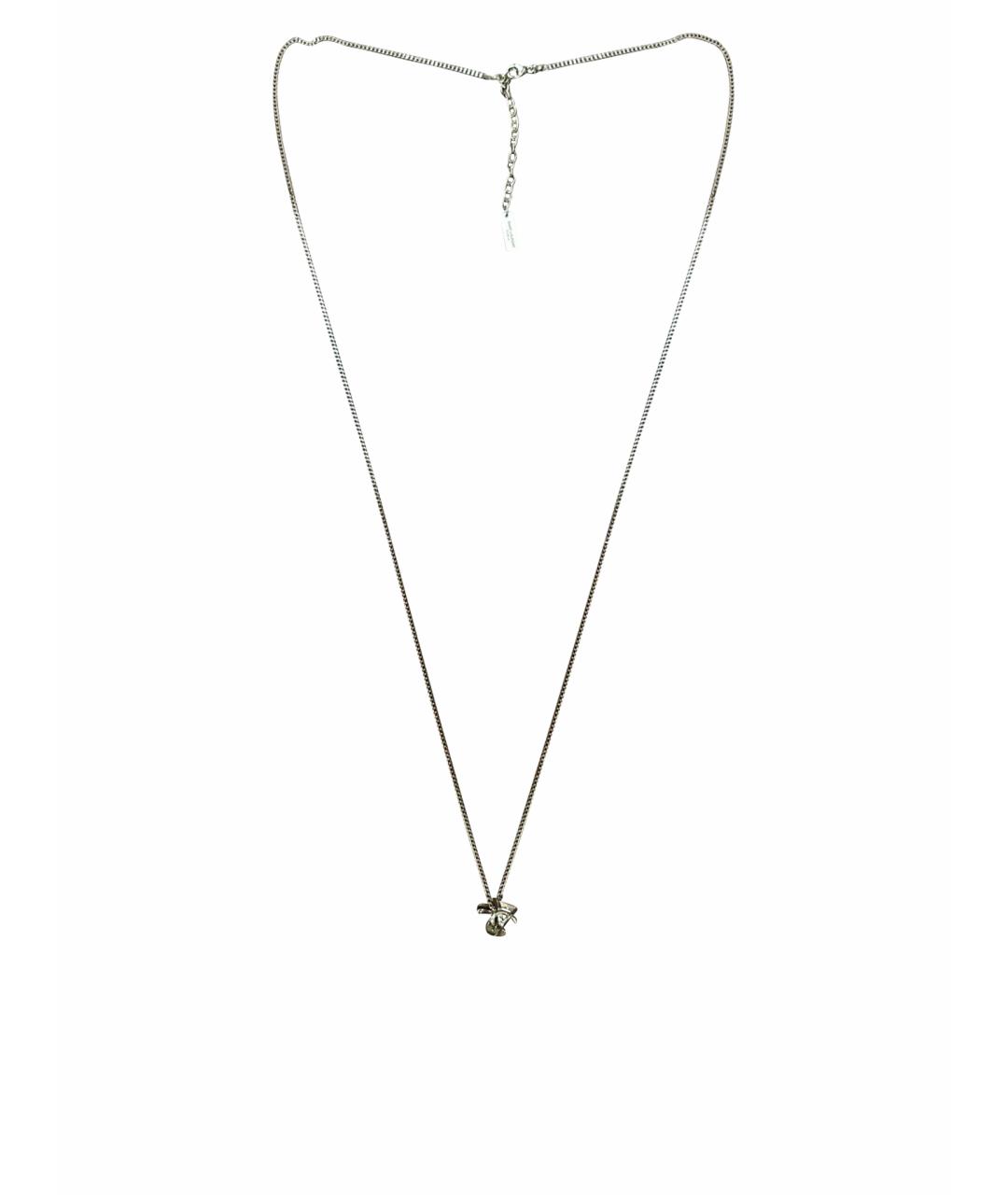 SAINT LAURENT Серебряная металлическая подвеска, фото 1