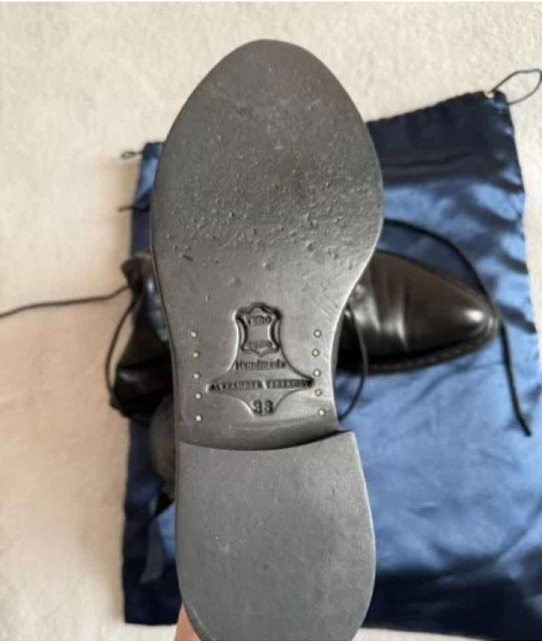 ALEXANDER TEREKHOV Черные кожаные ботинки, фото 7