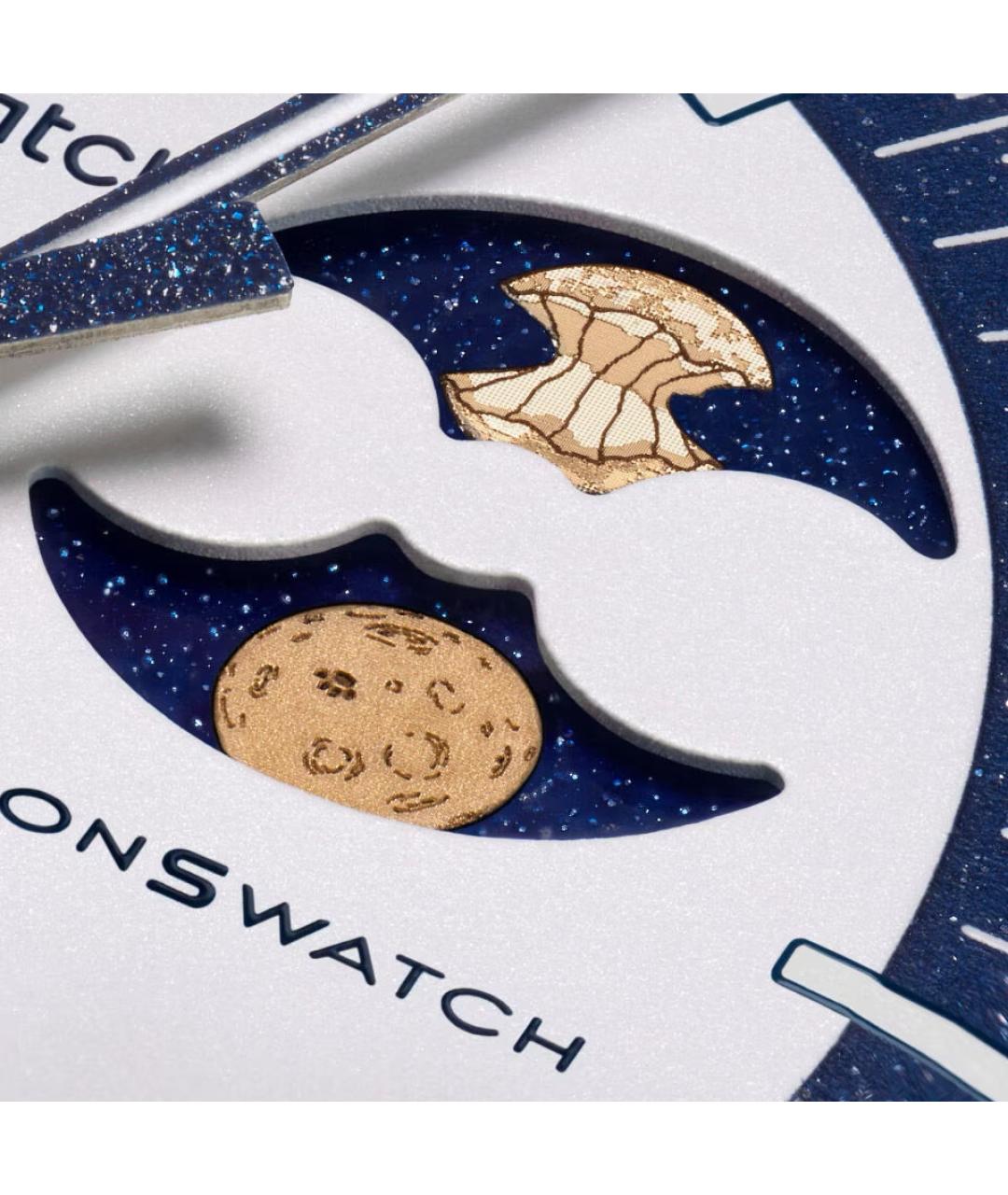 Swatch Темно-синие керамические часы, фото 2