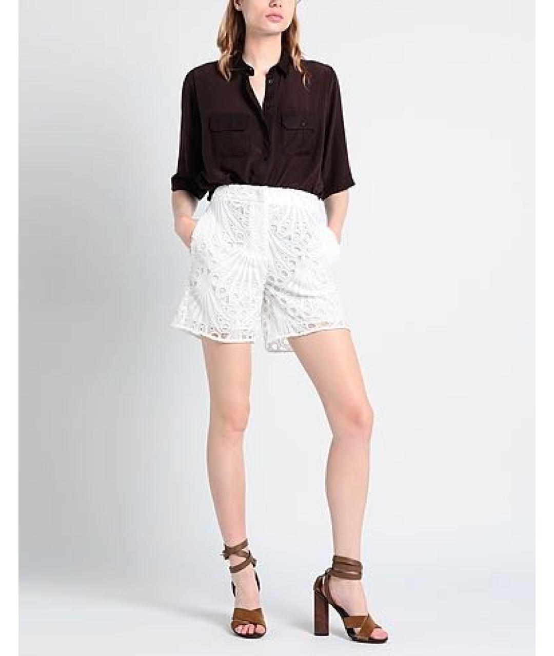 PINKO Белые хлопковые шорты, фото 2