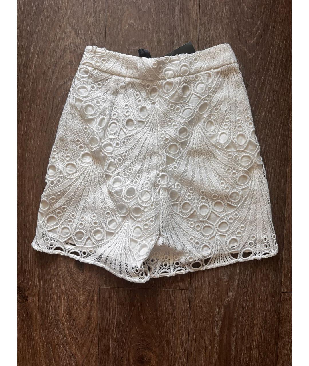 PINKO Белые хлопковые шорты, фото 7