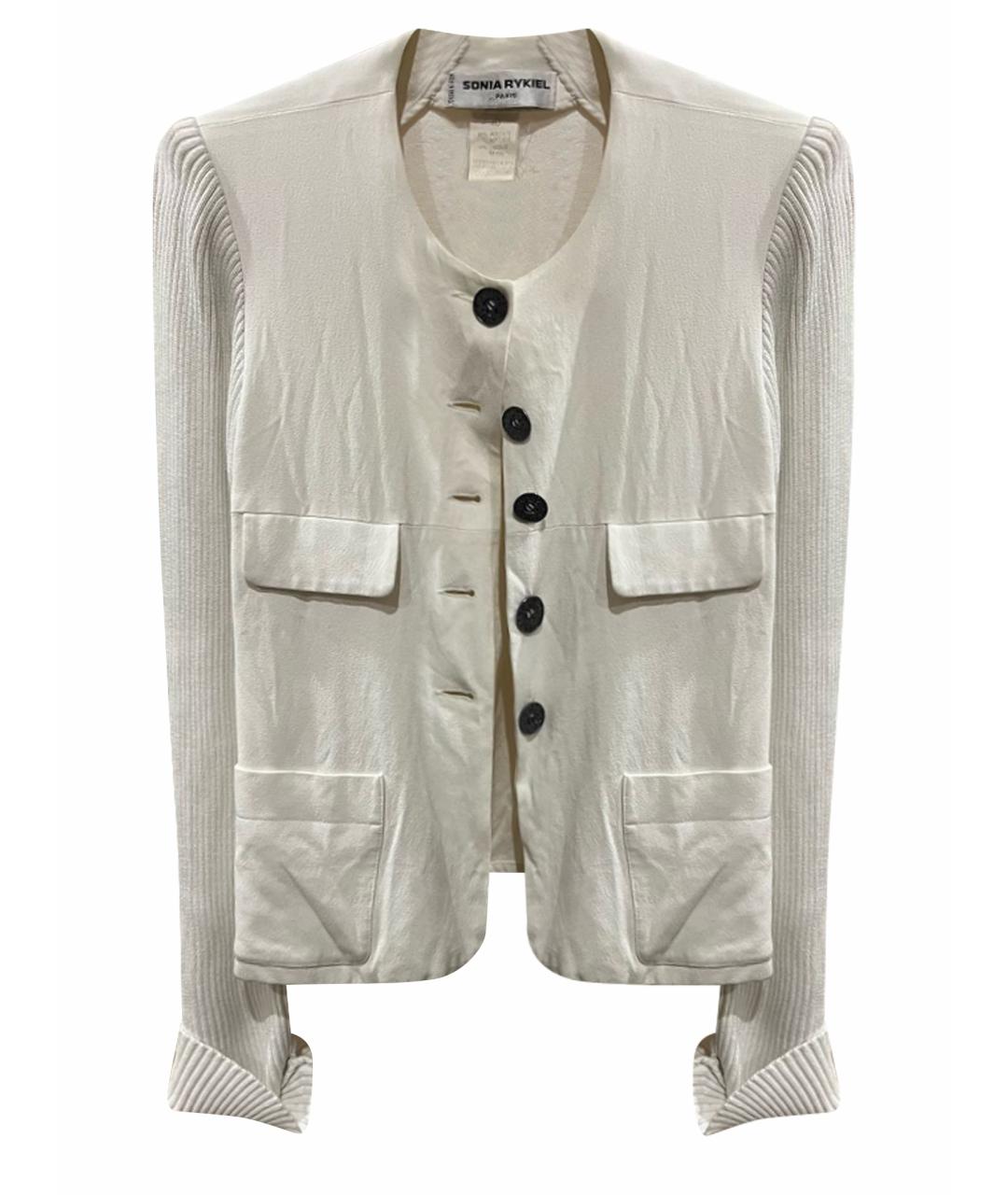 SONIA RYKIEL Белый ацетатный жакет/пиджак, фото 1