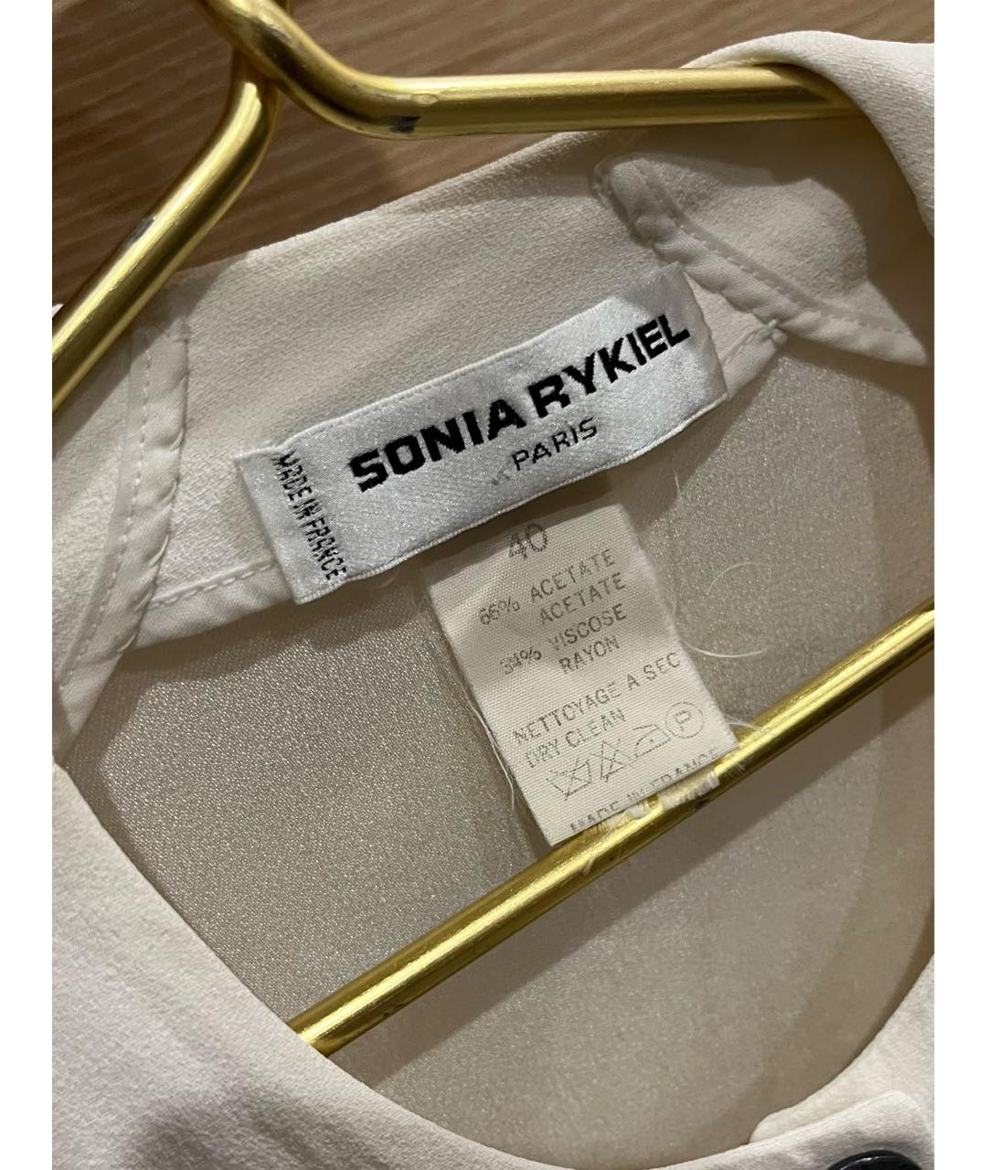 SONIA RYKIEL Белый ацетатный жакет/пиджак, фото 3