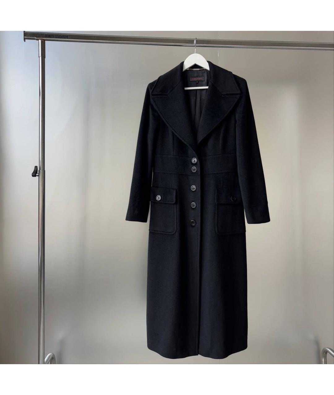 ESCADA Черное шерстяное пальто, фото 9