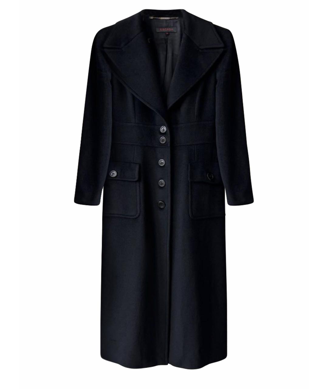 ESCADA Черное шерстяное пальто, фото 1
