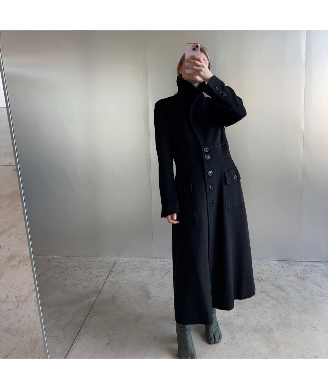 ESCADA Черное шерстяное пальто, фото 2
