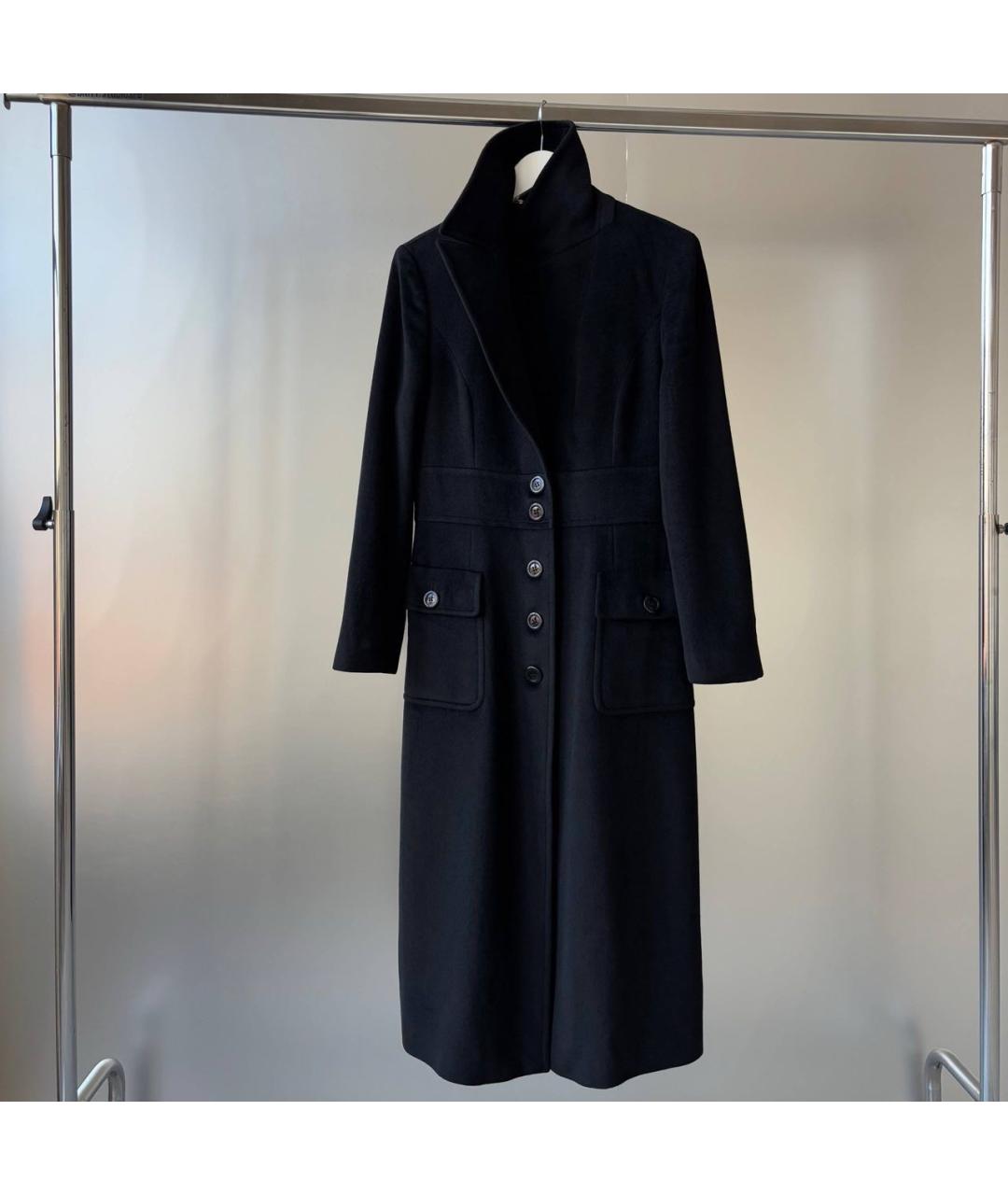 ESCADA Черное шерстяное пальто, фото 4