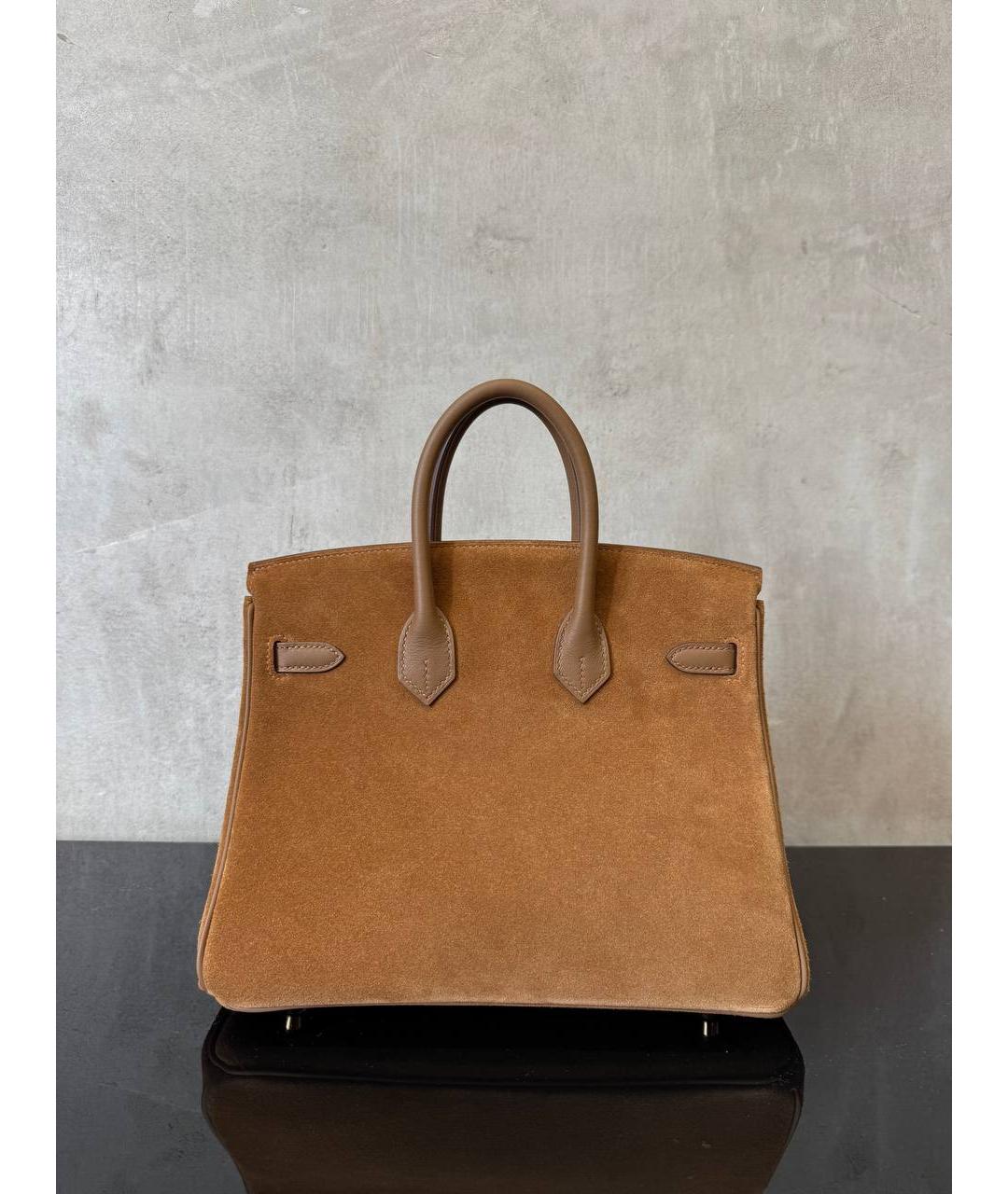 HERMES Коричневая кожаная сумка тоут, фото 2