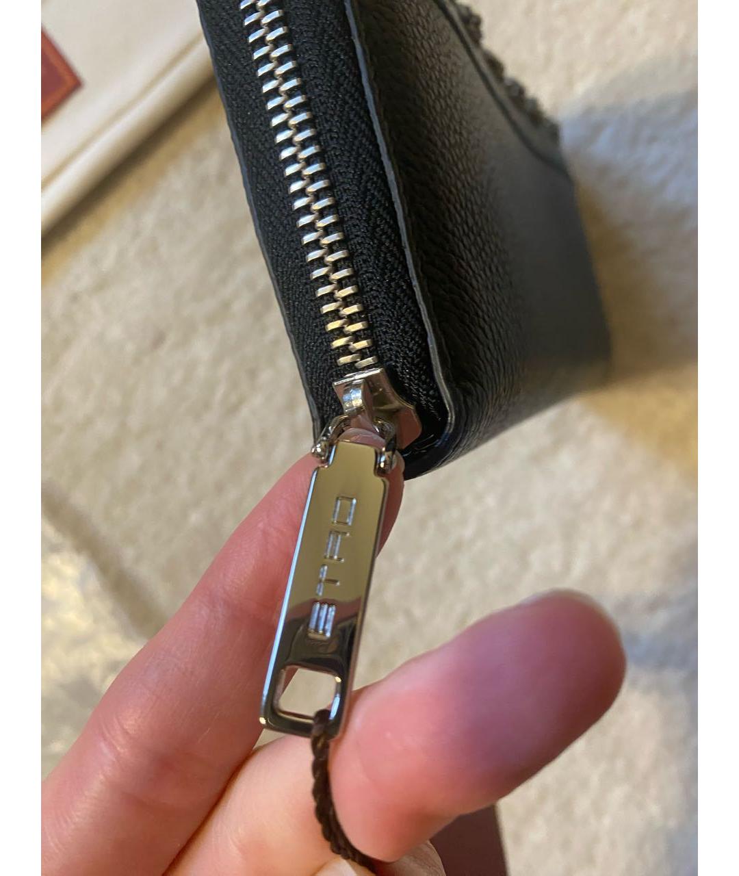 ETRO Черный кожаный кошелек, фото 5