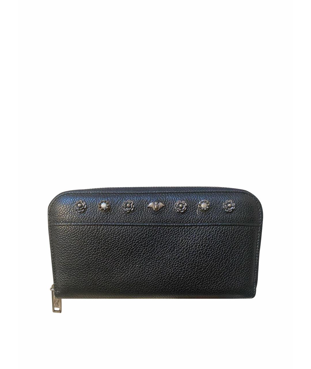 ETRO Черный кожаный кошелек, фото 1