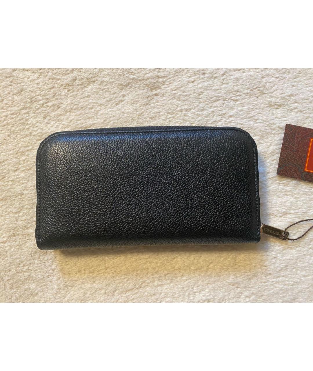 ETRO Черный кожаный кошелек, фото 2