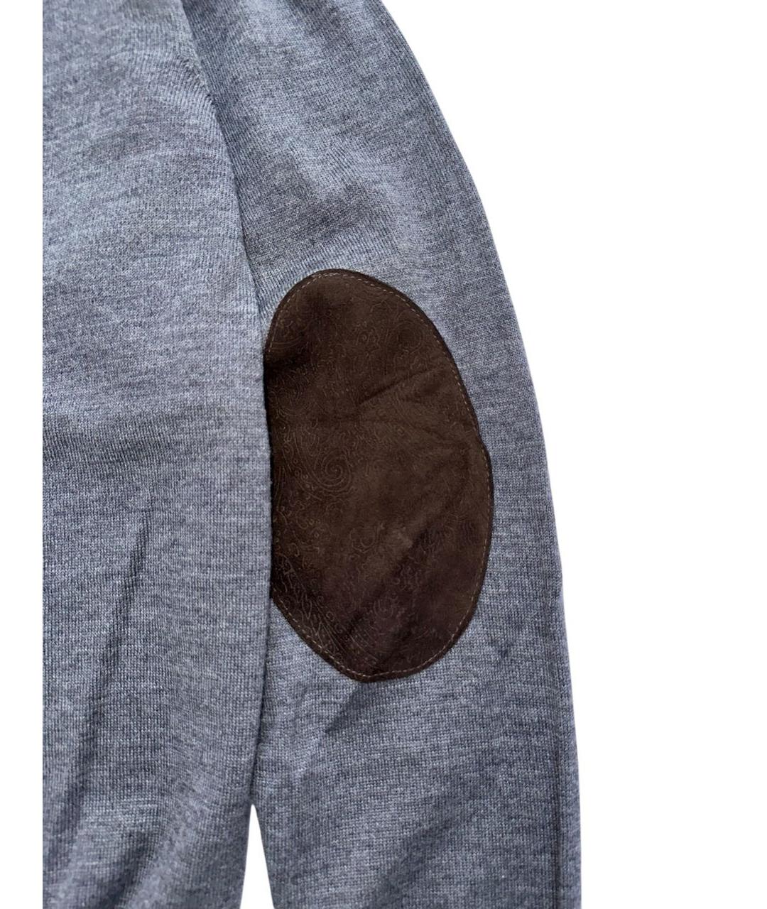 ETRO Антрацитовый шерстяной кардиган, фото 4