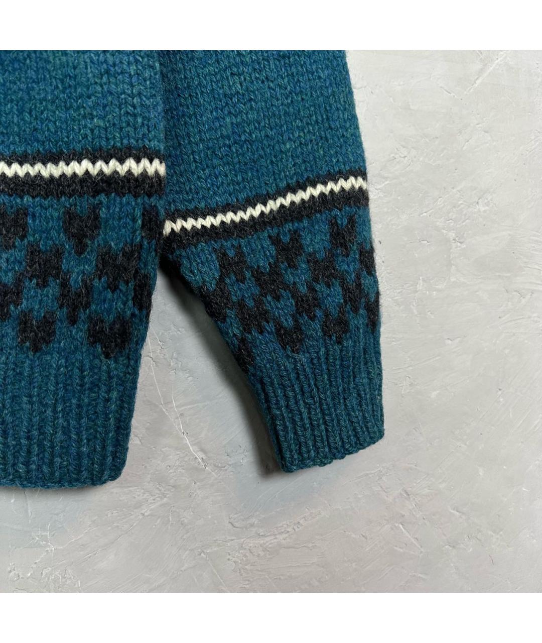 WOOLRICH Зеленый шерстяной кардиган, фото 5