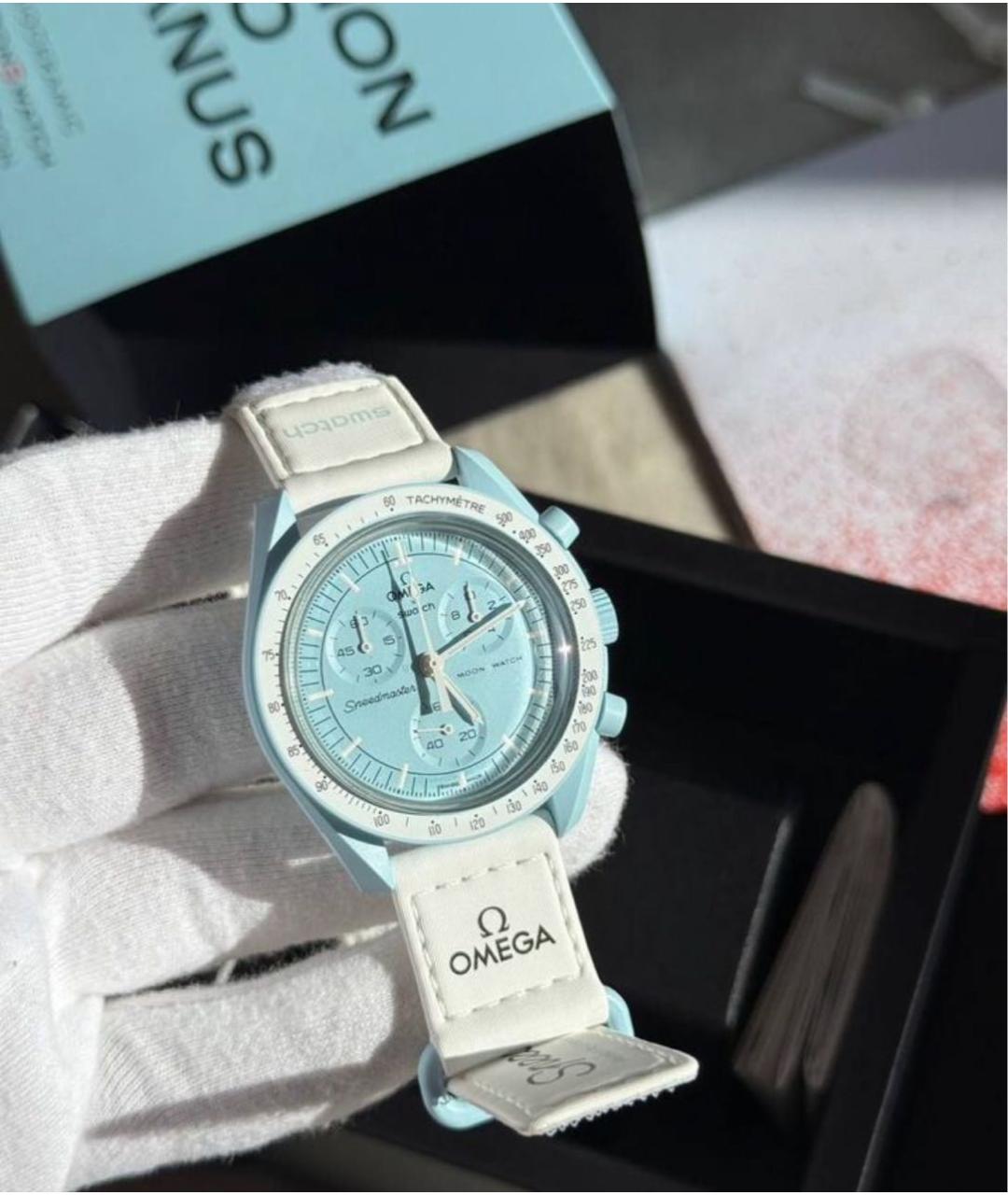 Swatch Бирюзовые керамические часы, фото 3