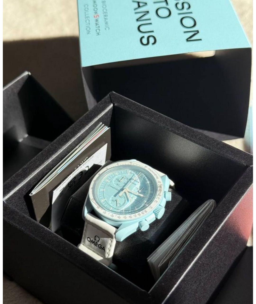 Swatch Бирюзовые керамические часы, фото 6