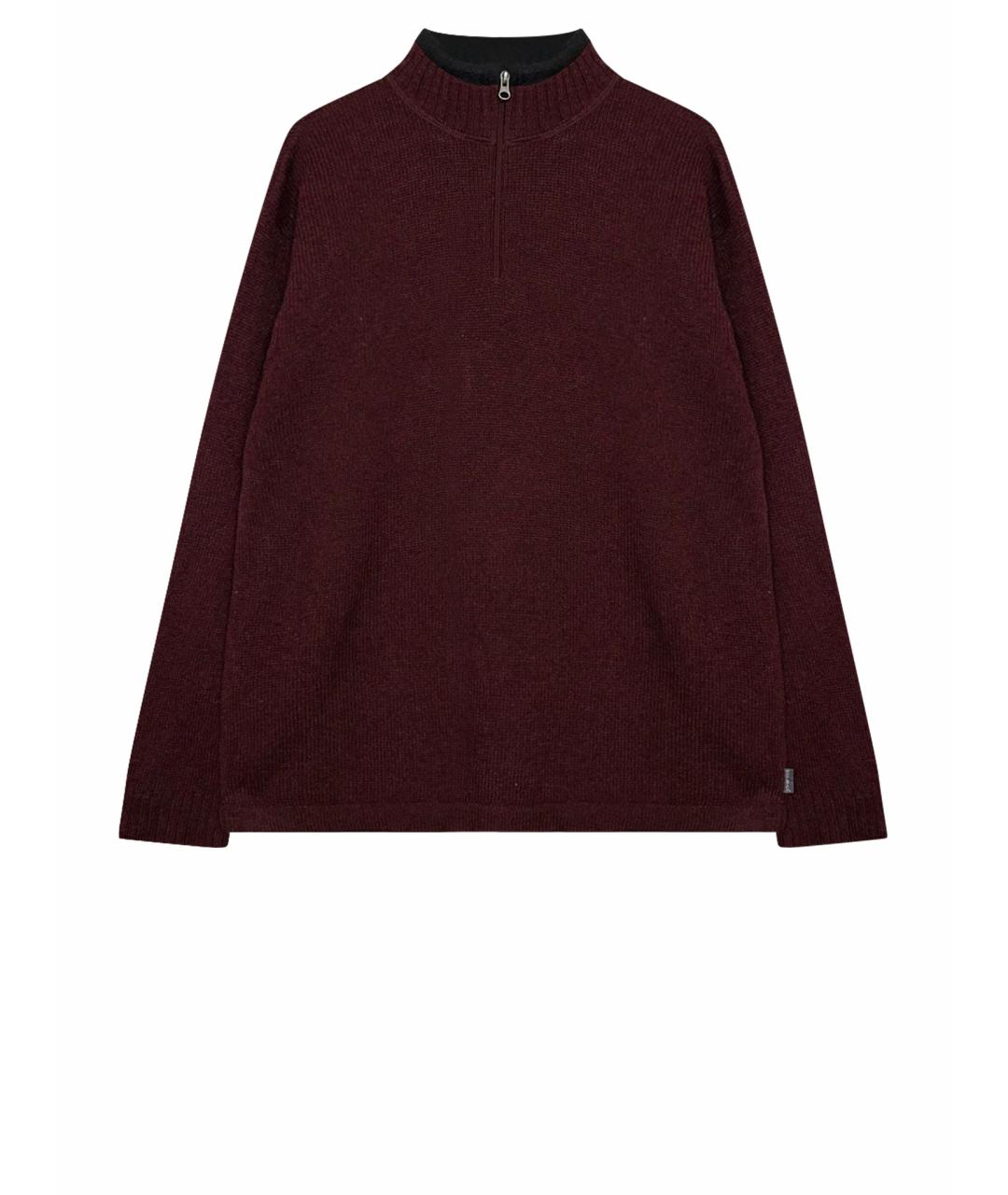 WOOLRICH Бордовый шерстяной джемпер / свитер, фото 1