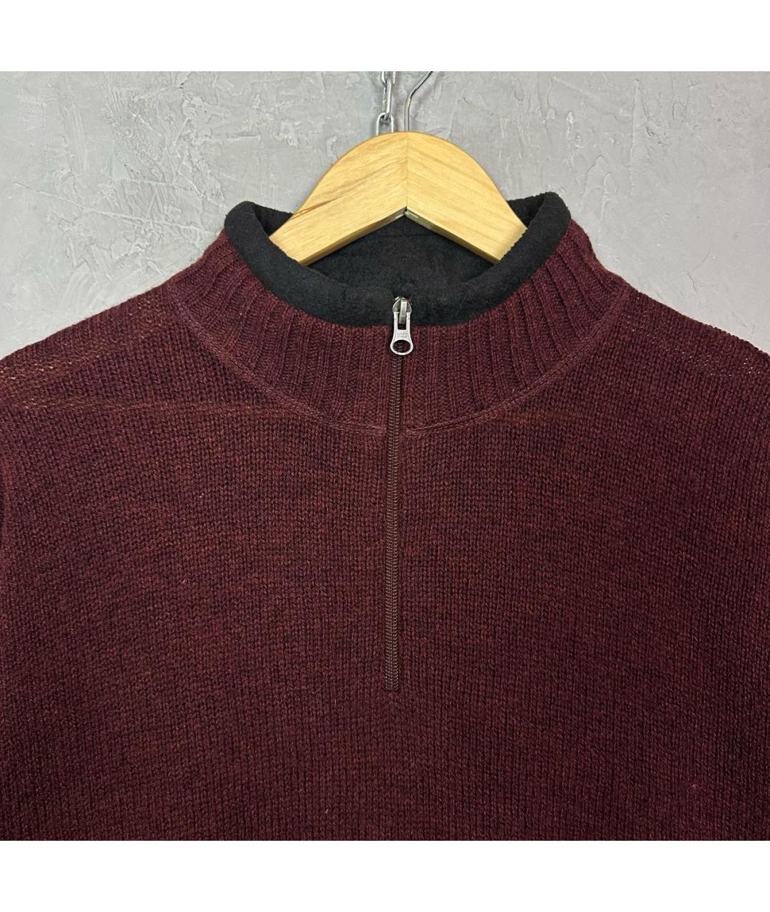 WOOLRICH Бордовый шерстяной джемпер / свитер, фото 3